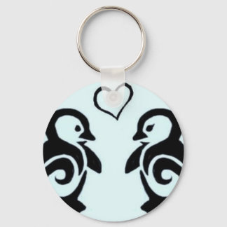 Penguin Love Key Ring