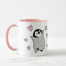 Penguin love mug