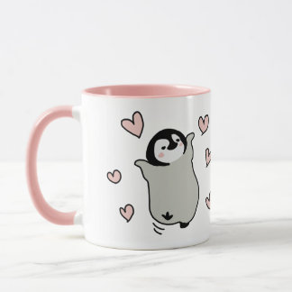 Penguin love mug