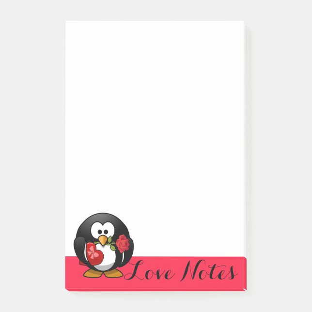 Penguin Love Notes Post-It Notes (Front)
