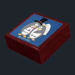 Penguin Love Personalised Wedding Gift Box<br><div class="desc">Our adorable bride and groom penguin on this wonderful special wedding gift keepsake box. Save the Date forever. Text can be changed however you wish. Click customise it to change the background colour as well. Perfect gift for wedding,  bridal shower,  engagement,  anniversary and more.</div>