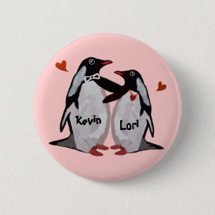 Penguin Love Pinback Buttons