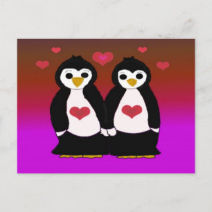 Penguin Love Postcard