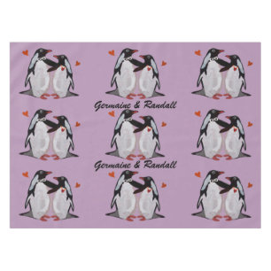 Penguin Love Table Cloth