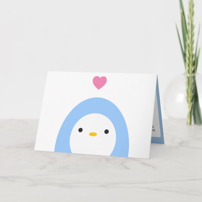 Penguin Love - Word Search Holiday Card (Front)