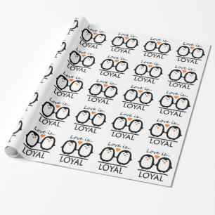 Penguin Love wrapping paper