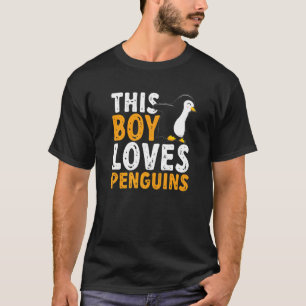 Penguin Lover Funny Kids This Boy Loves Penguins P T-Shirt