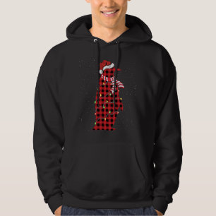 Penguin Lover Xmas Gift Santa Hat Penguin Pajama C Hoodie