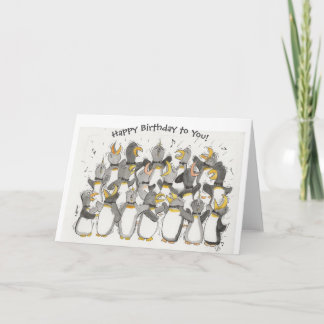 Penguin Lovers' Birthday Card