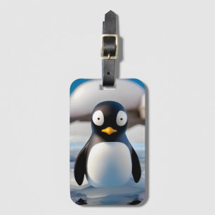 Penguin Luggage Tag