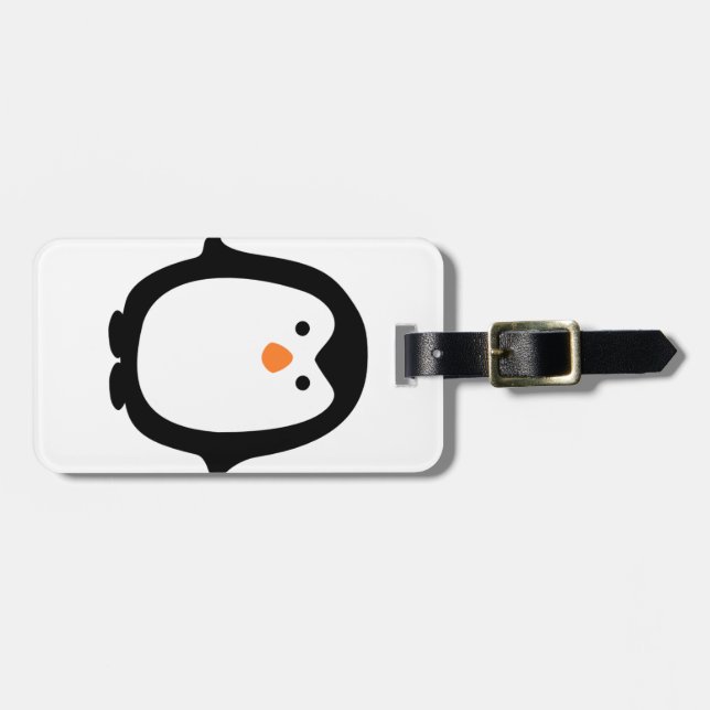 Penguin Luggage Tag (Front Horizontal)