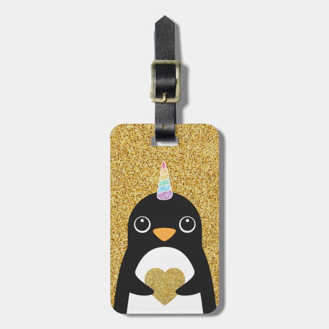 Penguin Luggage Tags (Front Vertical)