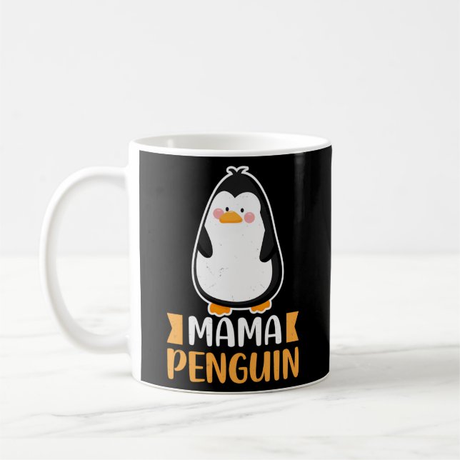 Penguin Mama'S Gentoo Penguin Mum Coffee Mug (Left)