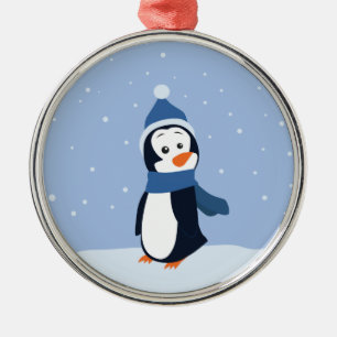 Penguin Metal Tree Decoration