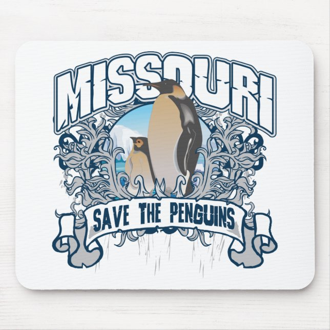 Penguin Missouri Mouse Mat (Front)