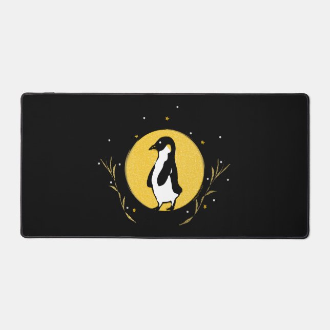 Penguin Moon Desk Mat (Front)