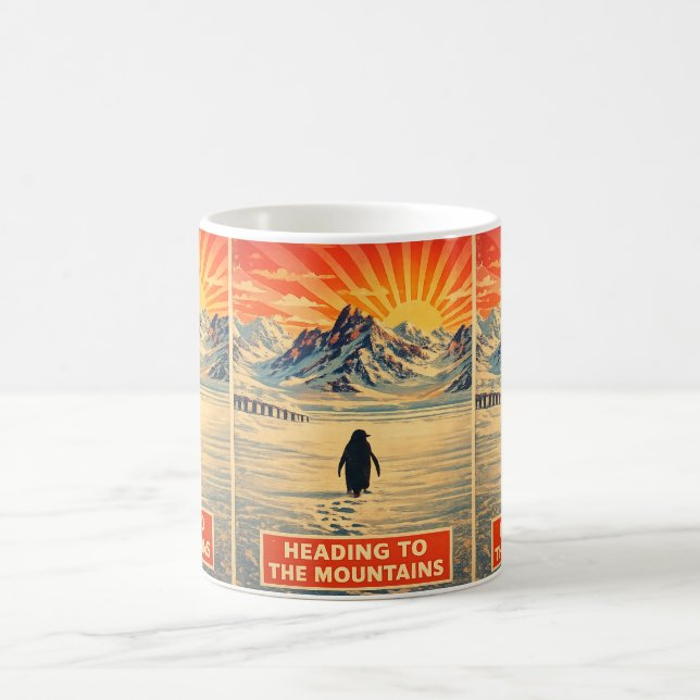 penguin mountain mug (Center)