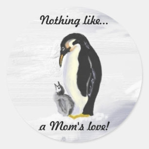Penguin Mum & Baby Stickers