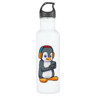Penguin Music Headphone 710 Ml Water Bottle