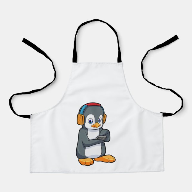 Penguin Music Headphone Apron (Front)