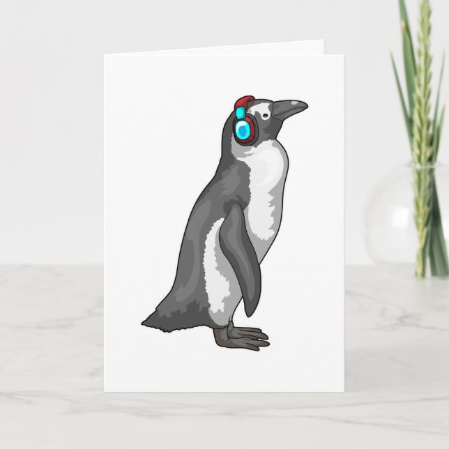 Penguin Music Headphone Card (Front)