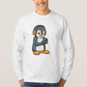 Penguin Music Headphone T-Shirt