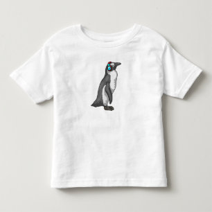 Penguin Music Headphone Toddler T-Shirt