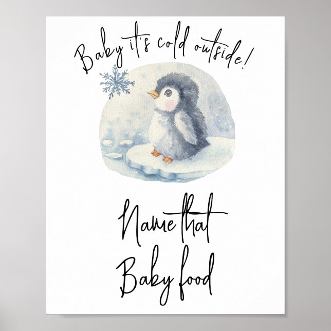Penguin - Name that baby food Poster (Front)