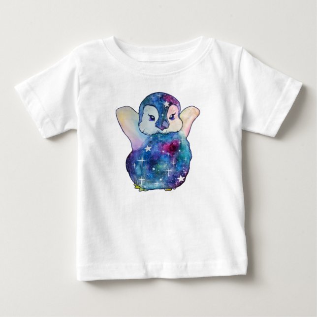 Penguin named Button Baby T-Shirt (Front)
