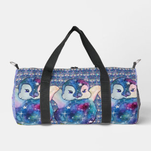 Penguin named Button Duffle Bag