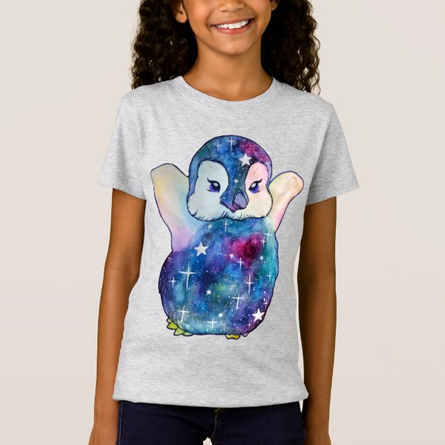 Penguin named Button T-Shirt (Front)