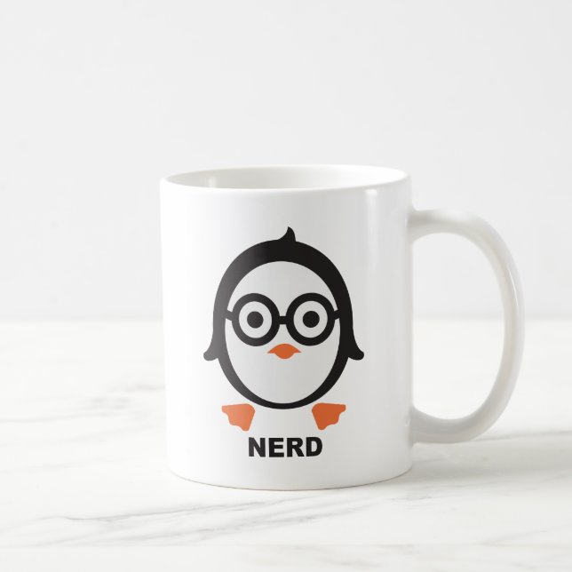 penguin - nerd coffee mug (Right)