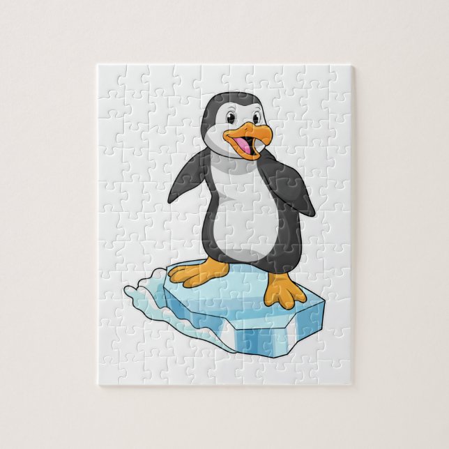 Penguin on Ice floe Jigsaw Puzzle (Vertical)
