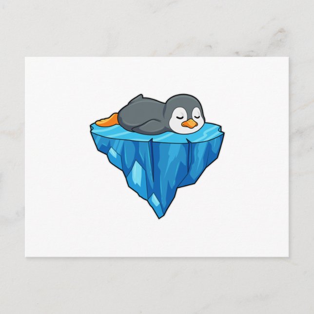 Penguin on Ice floe Postcard (Front)
