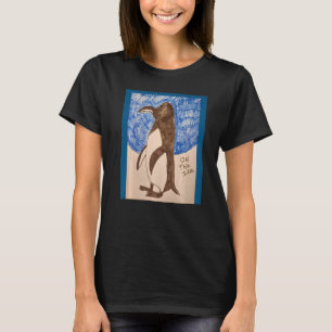 Penguin on the thin ice design Premium T-Shirt