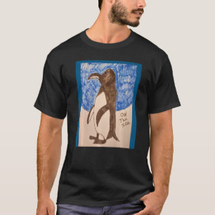 Penguin on the thin ice design Premium T-Shirt