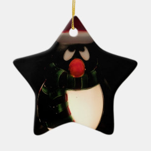 Penguin Ornaments - Green Reverse