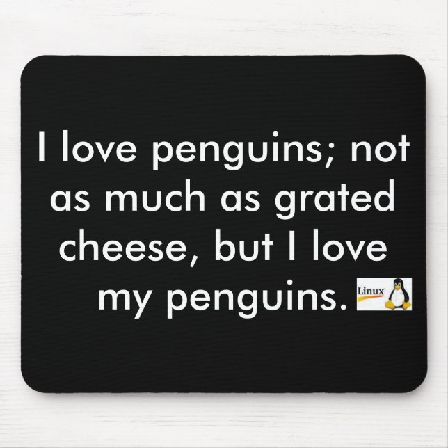 Penguin pad mouse mat (Front)