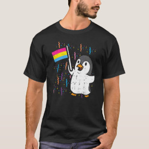Penguin Pansexual Flag Cute Pan Pride Lgbtq Animal T-Shirt