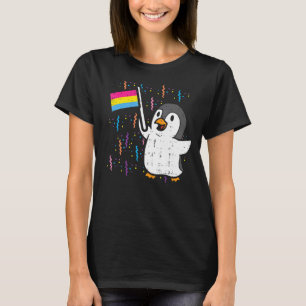 Penguin Pansexual Flag Cute Pan Pride Lgbtq Animal T-Shirt