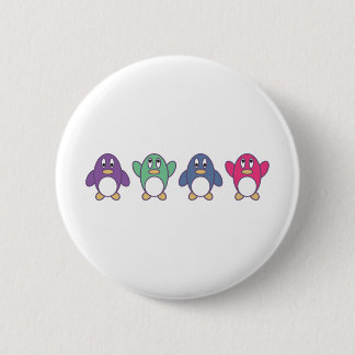 Penguin Parade 6 Cm Round Badge