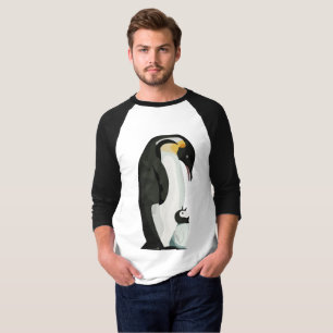 Penguin Parent and Chick Bonding Art T-Shirt