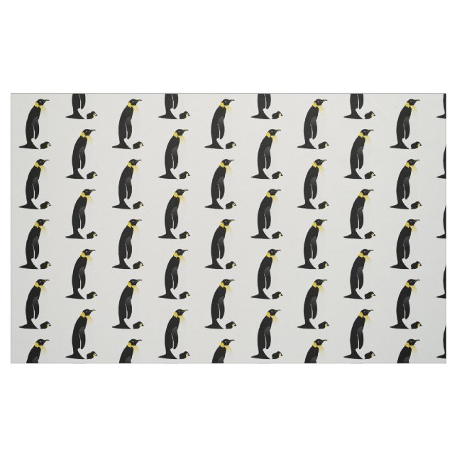 Penguin parent with his baby fabric (Fat Quarter)