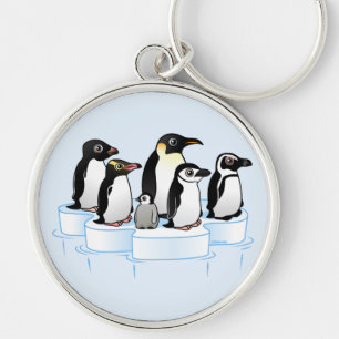 Penguin Party Key Ring