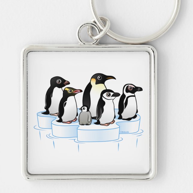 Penguin Party Key Ring (Front)