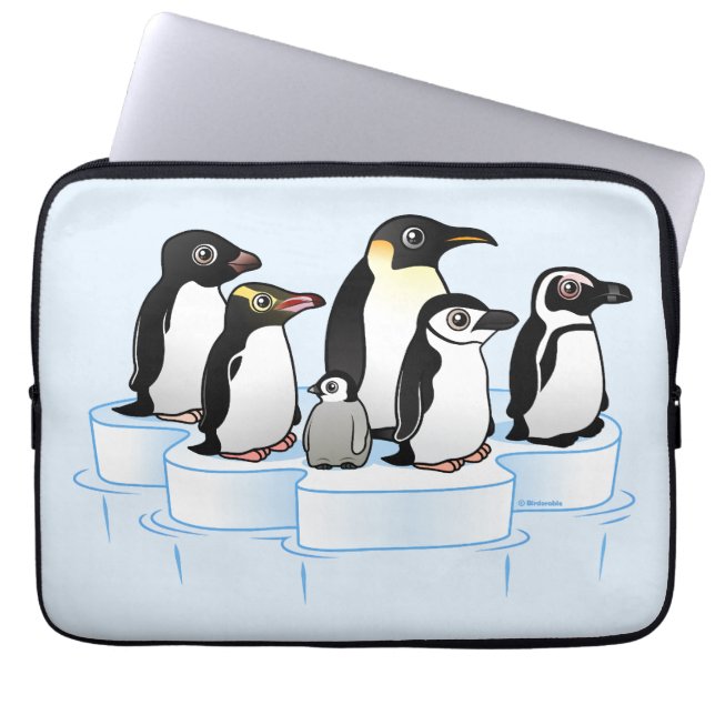 Penguin Party Laptop Sleeve (Front)