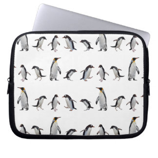 Penguin Party Laptop Sleeve (choose colour)