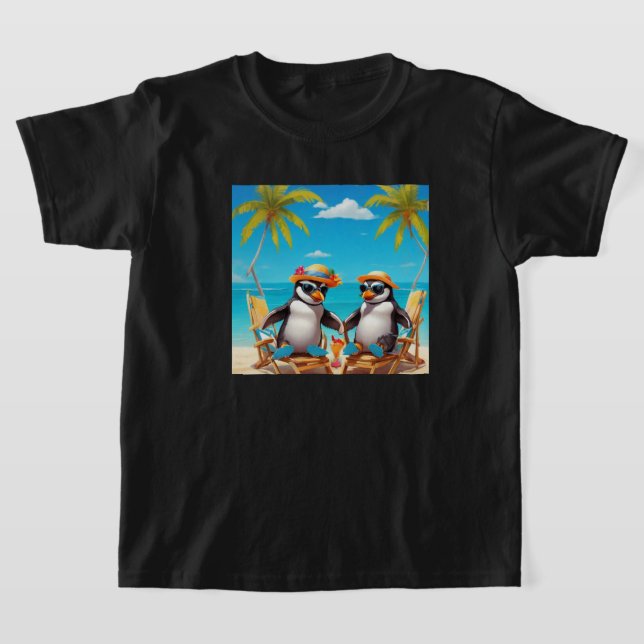 Penguin Party  T-Shirt (Laydown)