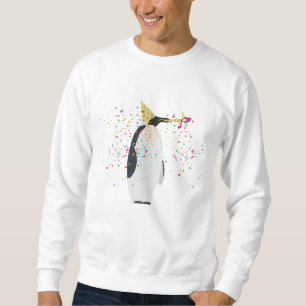 Penguin Partying - Animals Having a Party Sweatshirt