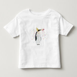 Penguin Partying - Animals Having a Party Toddler T-Shirt